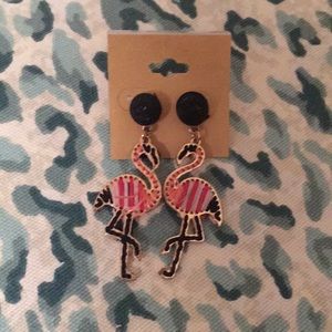Flamingo earrings